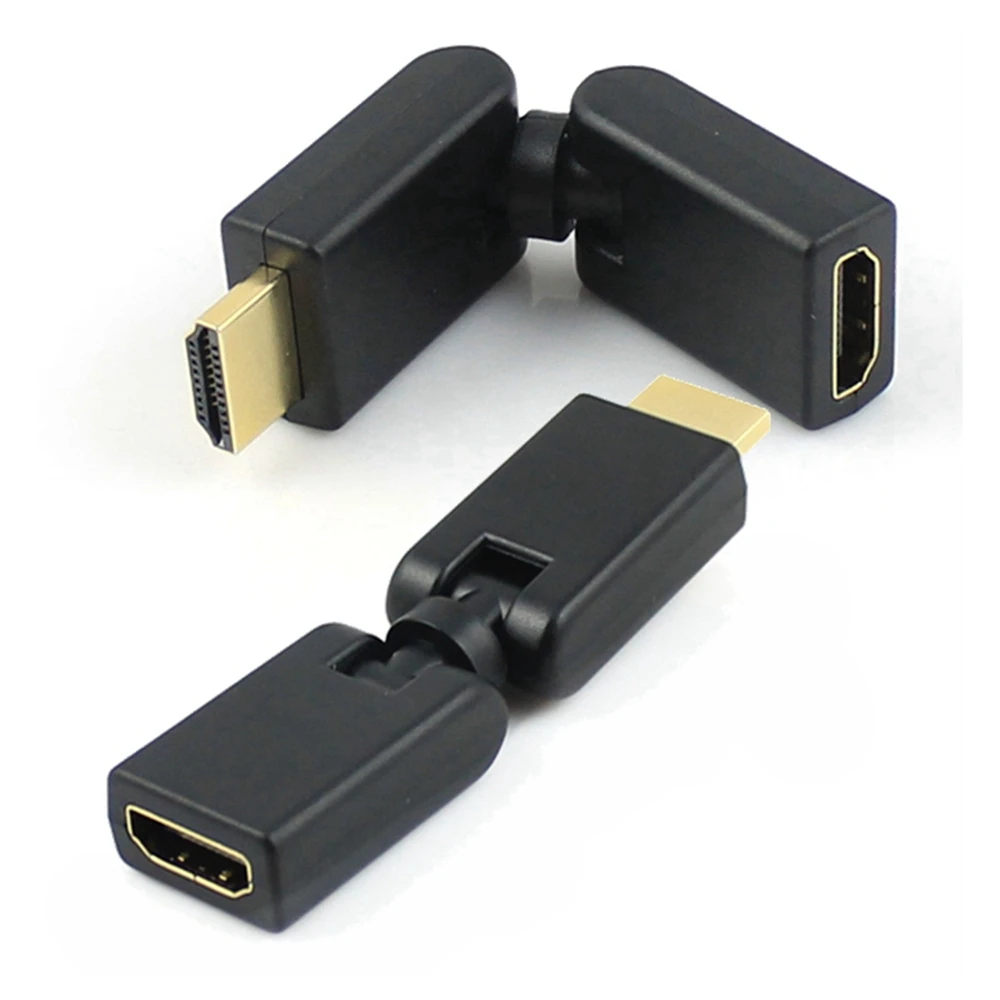 HDMI male to female HDMI high-definition 360 degree arbitrary rotation HDMI adapter extension male to female computer