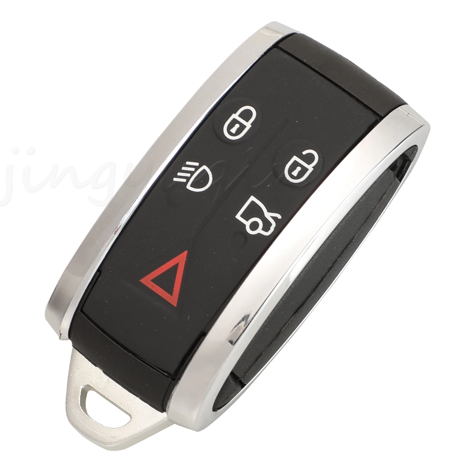 5 Botões Remoto Do Carro Inteligente Keyless Fob Caso Shell w/ Uncut Lâmina Chave Para Jaguar XF XK XKR X-Type S-Type 2007 2008 2009 2010 2012