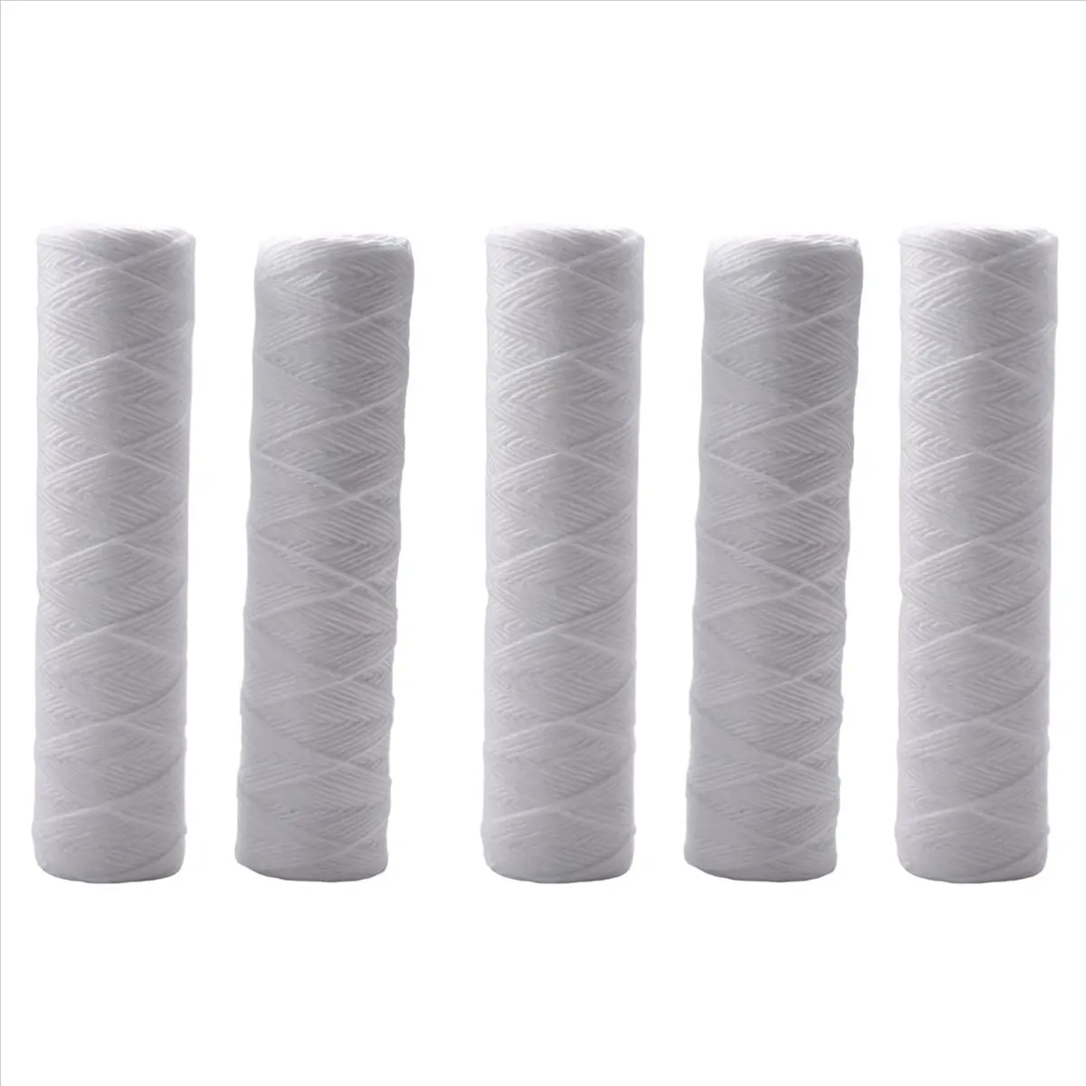 A78I 5 Micrometre 10 x 2.5 Inch String Wound Sediment Water Filter Whole House Sediment Filtration, Universal Replacement for 10