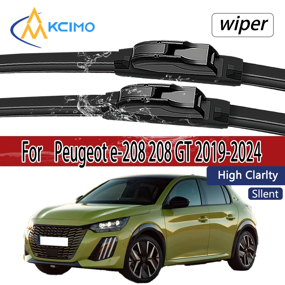 Für Peugeot e-208 208 GT 2019 2020 2021 2022 2023 2024 Frontscheibe Wischer Klingen 2 stücke Windschutzscheibe Fenster Zubehör