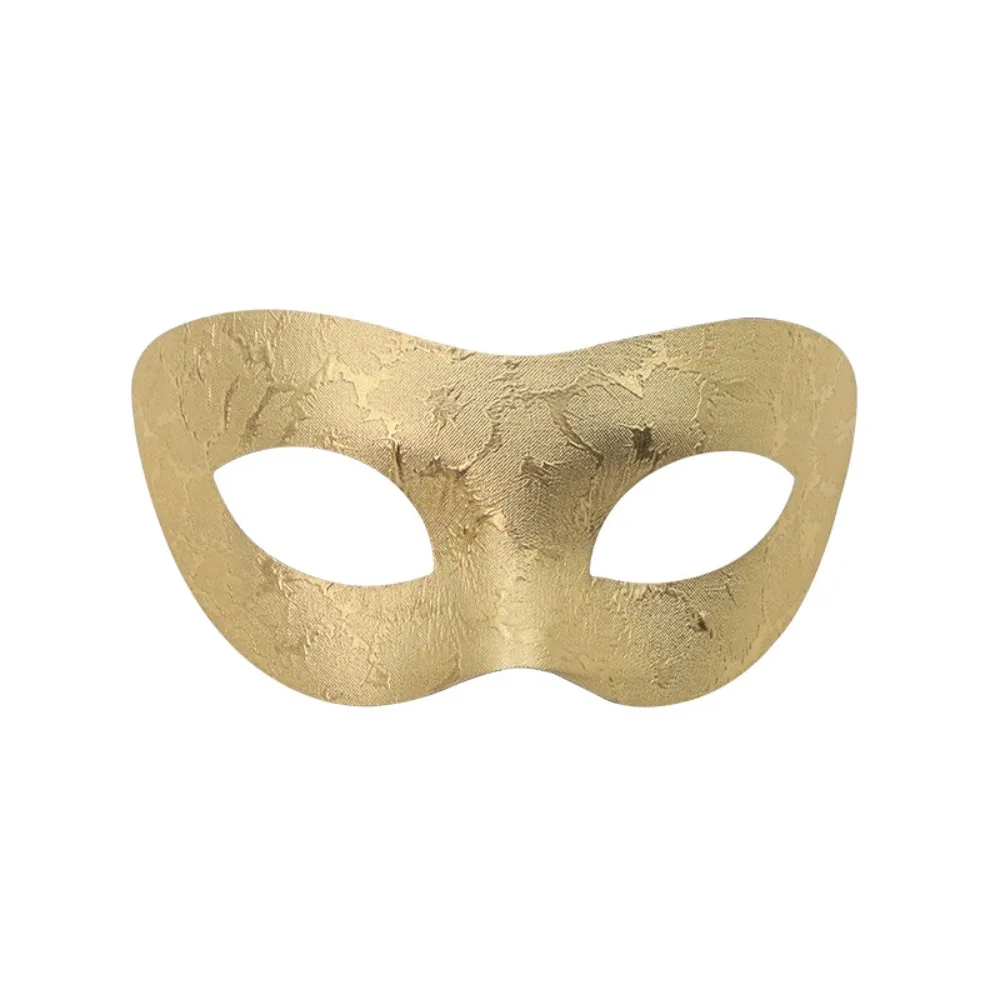 Creative Plastic Halloween Masks Reusable Gold Jazz Mask Durable Party Cosplay Props Half Face Mask Women
