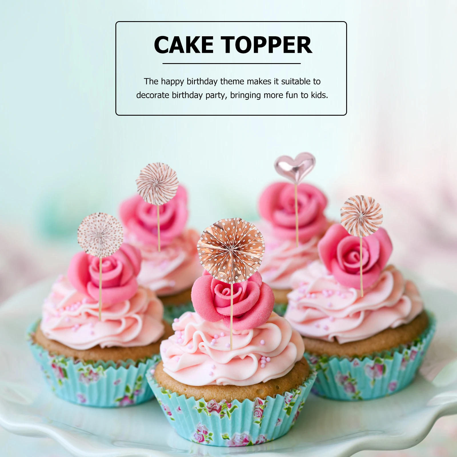 

17 Pcs Cake Insert Set Birthday Party Toppers Adornment Creative Decorations for Happy Birthday Cakes Desserts Gifts