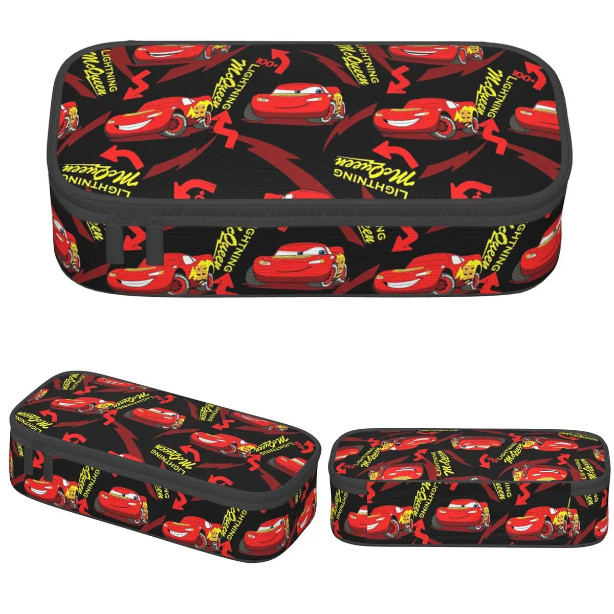 

Lightning McQueen Cars Pencil Cases Creative Pen Holder Bag Student Big Capacity School Supplies Zipper Pencil Box
