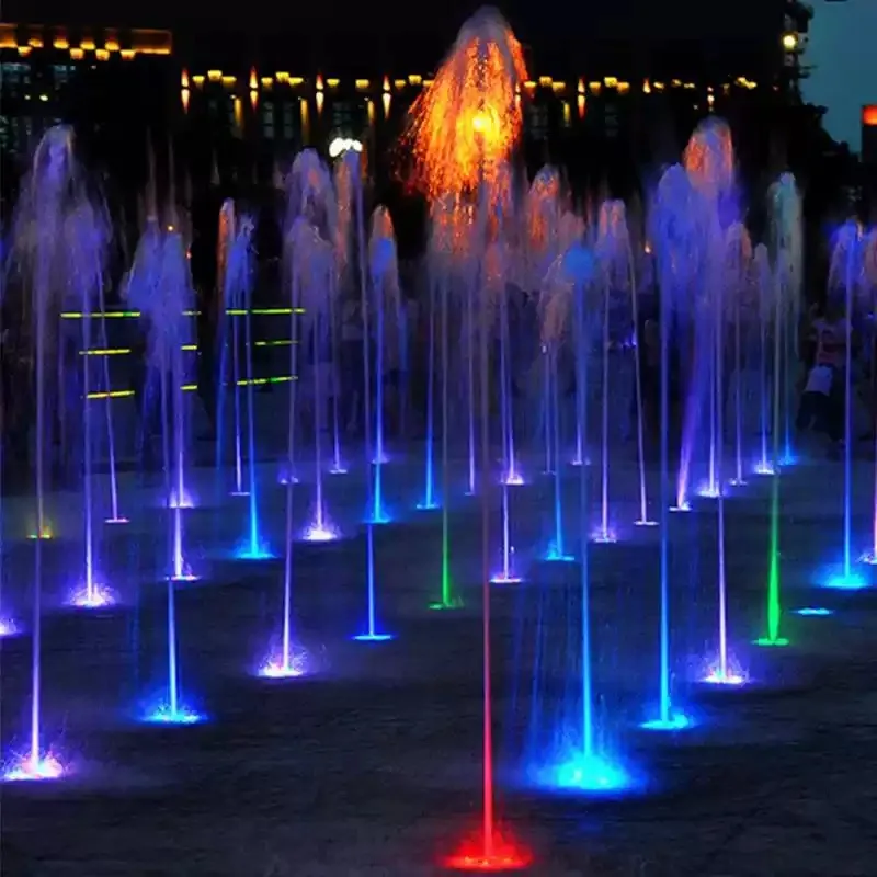 Dry Deck Interactive Fountain Stainless Steel Ground Water Feature For Landmark Outdoor Plaza Public Landscape Project