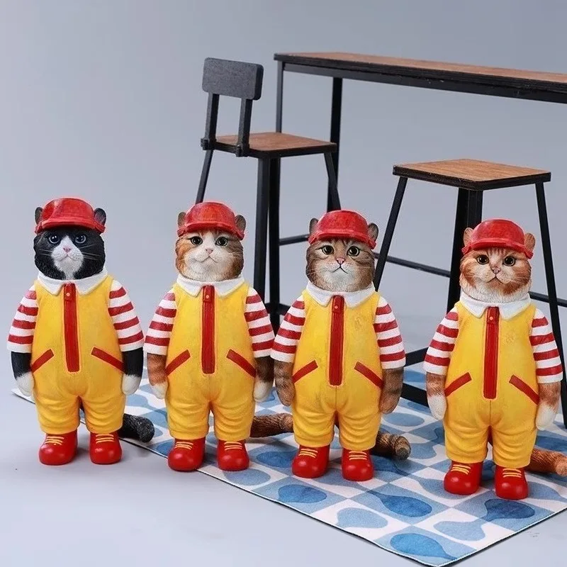 

JXK масштаб 1/6, классический милый магазин гамбургеров, модель желтого кота для 12 дюймов, аксессуары для фигурок, игрушки, декоративный реквизит на складе