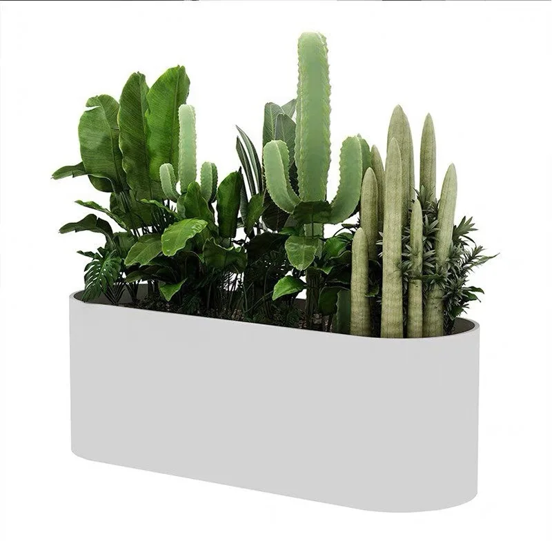 

Outdoor FRP flower box rectangular combination
