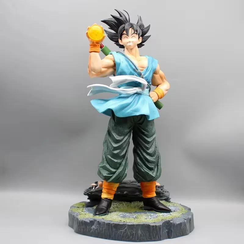 

41cm Anime Dragon Ball Z Happy Smile Son Goku Large Model Collection Gk Statue Doll Figures Desk Ornament Decoration Toys Gifts