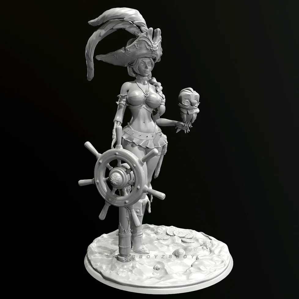 50mm 75mm Resin model kits figure beauty colorless and self-assembled 3D Printing TD-6789/3D