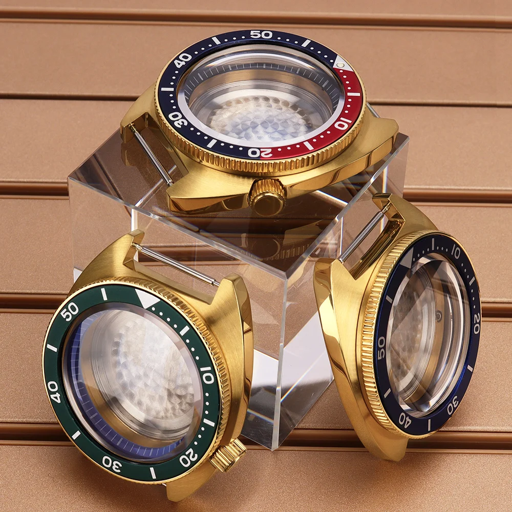 41mm NH35 Watch Case Sapphire Crystal Glass For Tuna Turtle NH35 NH36 NH38 NH34 28.5mmDial With Chapters Ring Repair Tools Parts