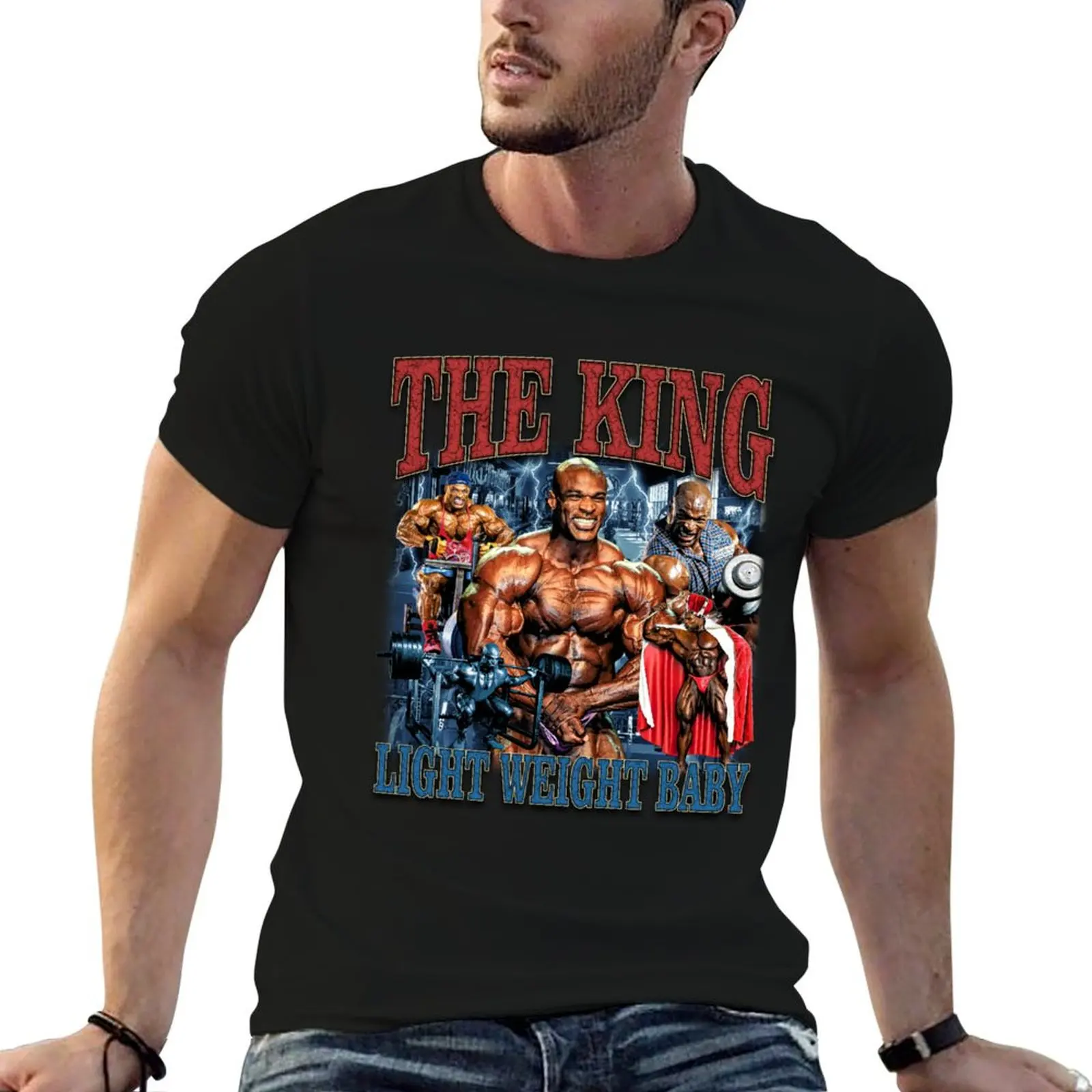 

Ronnie Coleman The King Light Weight Baby T-Shirt man t shirts for men t shirts for man pack cotton T-Shirt