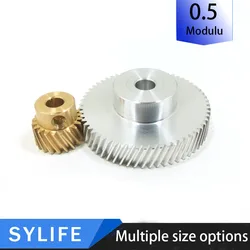 0.5 Modulus precision 22.5 degree left and right helical gears , helical cylindrical gear set diy 20/50/60/80 teeth
