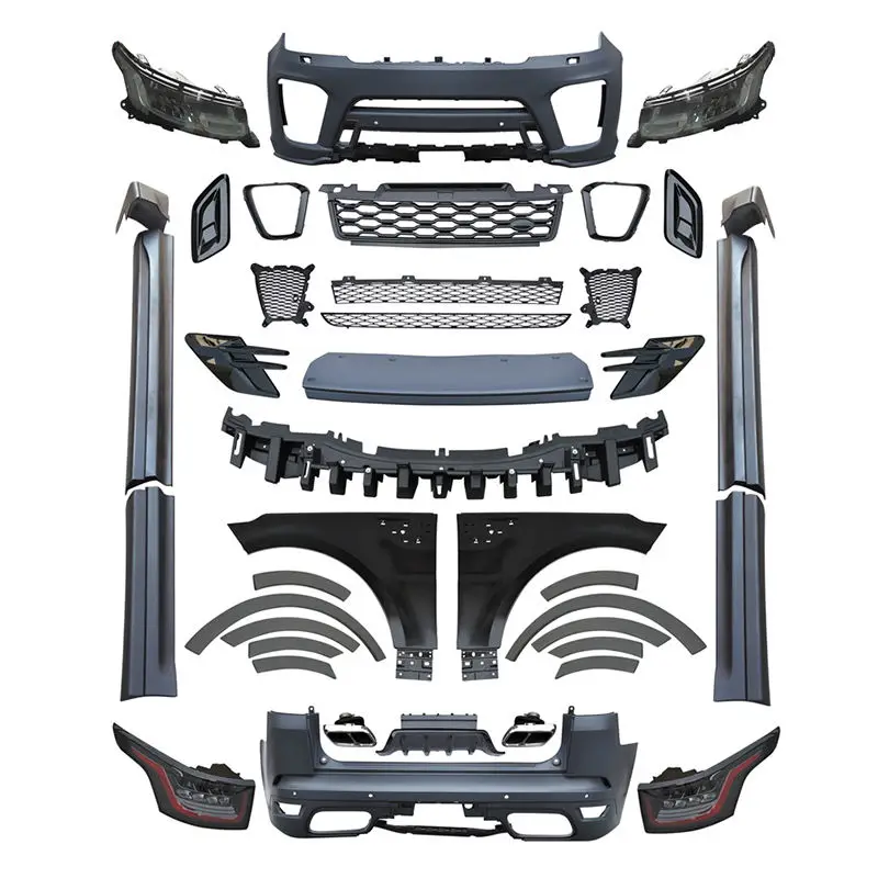 Sva Hochwertige Karosserie-Kits Für Land Rover Range Rover Sport 2014-2017 Wechsel Zu Sport 2020 Svr Style Front Hecks Toß Stang