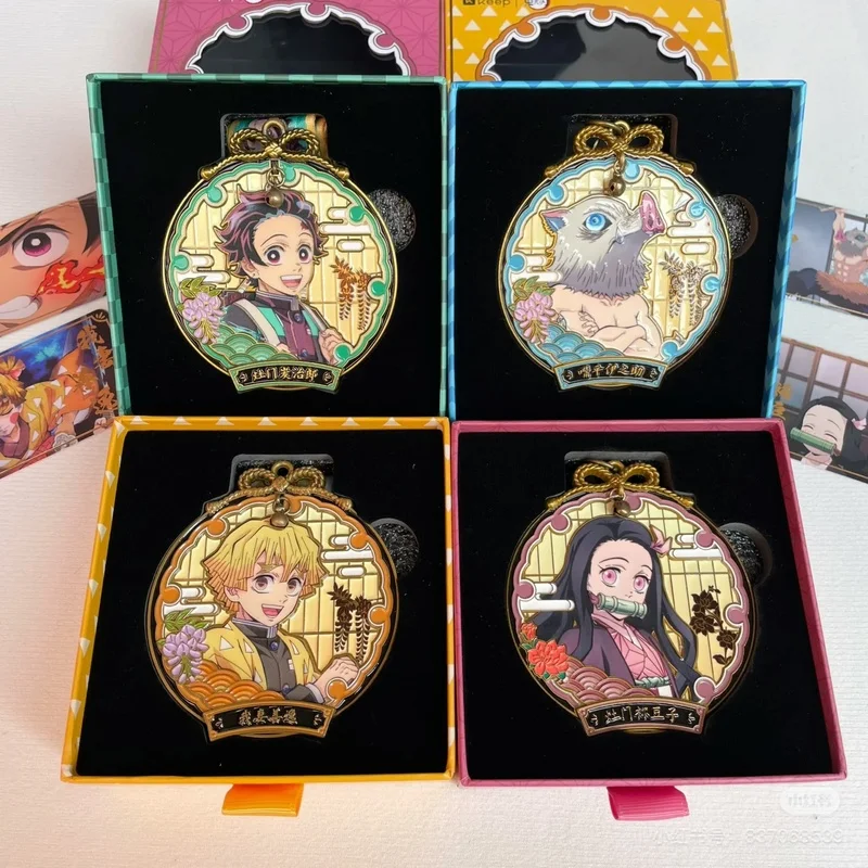 귀멸의 칼날 애니메이션 주변 상품 메달 토미오카 기유 렌고쿠 쿄쥬로 코초 시노부 속성 메달 펜던트 축제 선물