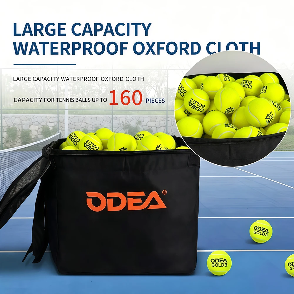 Tennis Ball Bag with Sturdy Bottom, Tennis Ball,Pickleball, Baseball, Lacrosse & Table Tennis, Teaching, Ball Picking Organizing