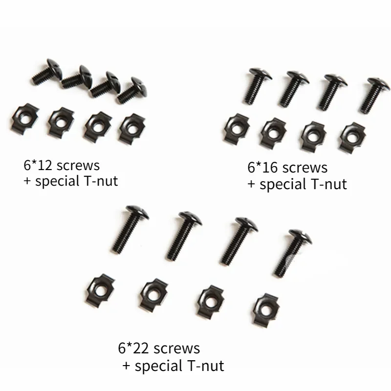 Tactical Helmet Rail Screws Set, Helmet Strap Fixed Screws Bolts and Nuts, Airsoft Hunting, Paintball Sport Accessories