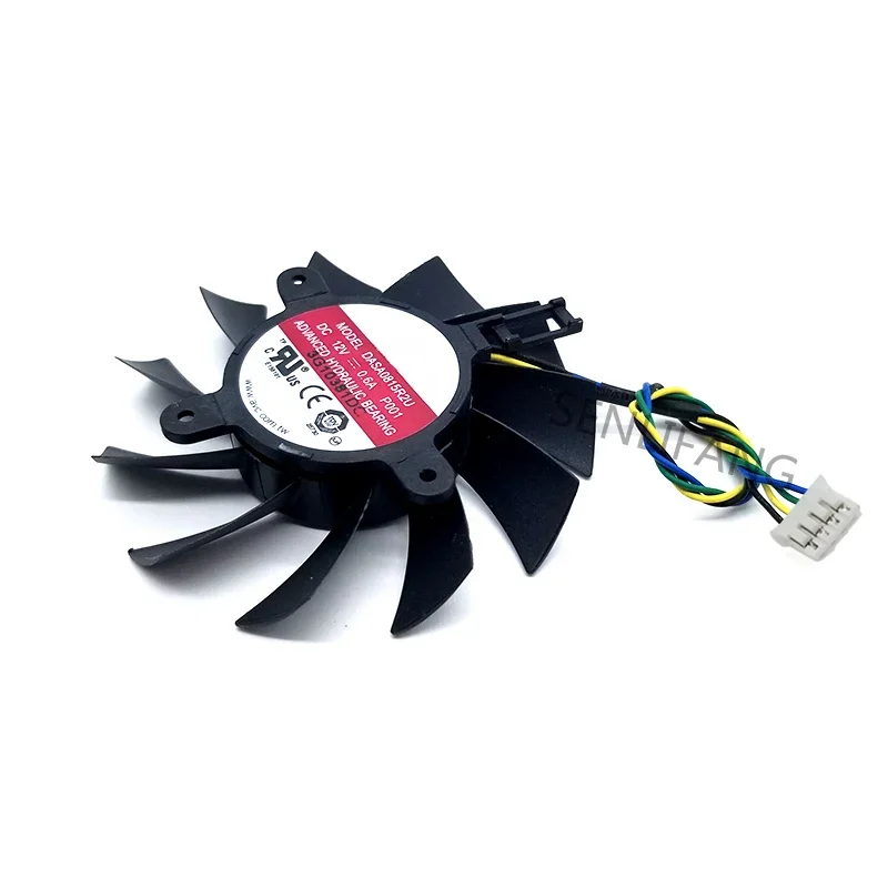 Well Tested Cooler DASA0815R2U DC 12V 0.6A 4 Lines For GTX460 550TI Video Card Cooling Fan