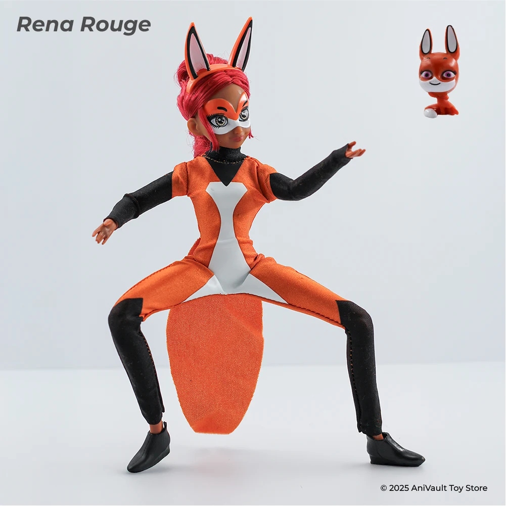 

28cm Miraculous Anime Figure Ladybug Marinette Rena Rouge Cat Noir Action Figure with Movable Joints Collectible Christmas Gift​