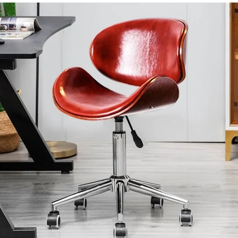كراسي مكتب جلدية مع مصاعد دوارة وكراسي كمبيوتر وكراسي رياضية إلكترونية منزلية، مريحة ومتينة