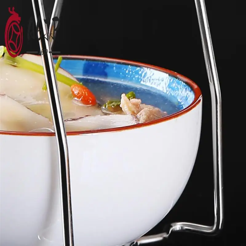 

A67P-1 PCS Folding Hot Dish Plate Clip Silver Bowl Clip Hot Plate Gripper Clips Holder Bowls Clamp Holder For Kitchen