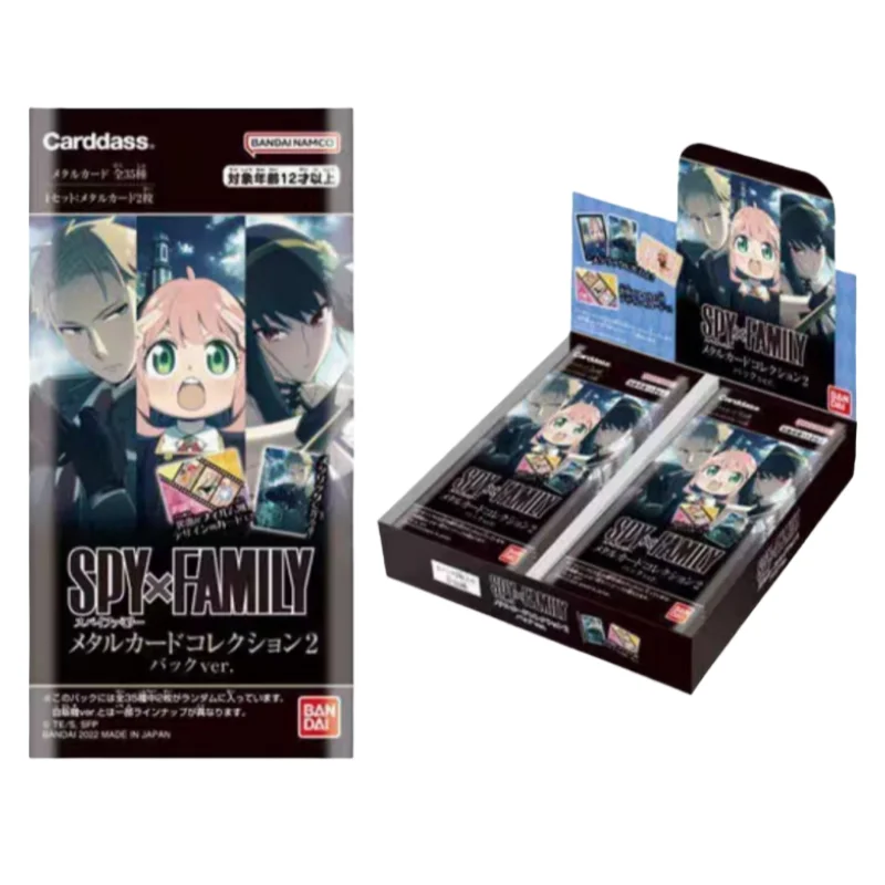 

Официальный натуральный аниме-мультфильм BAN DAI Spy House, второй круглый металлический чехол, серия коллекционных карточек, детские игрушки