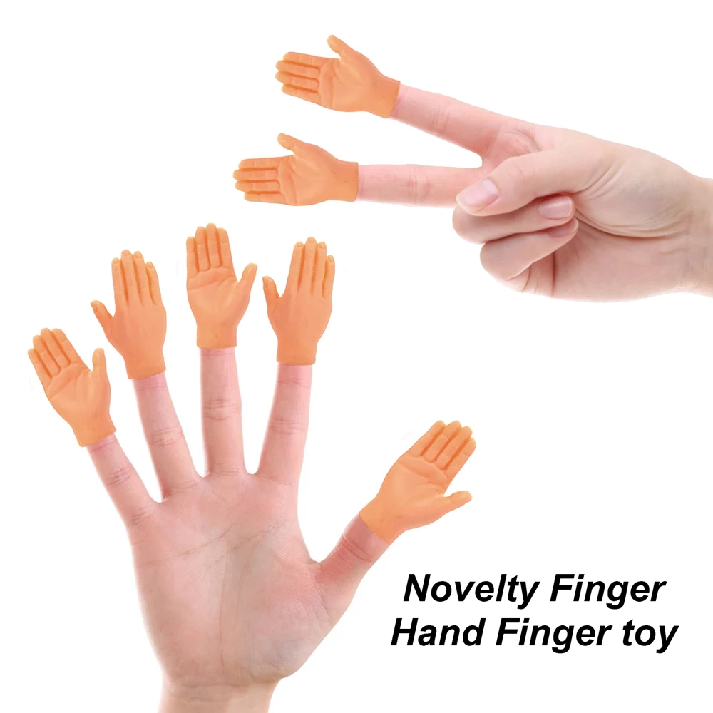 Halloween Gift for Game Mini Cartoon Left Right Hand Toys Finger Toys Tiny Finger Hands Small Hand Model Finger Puppets