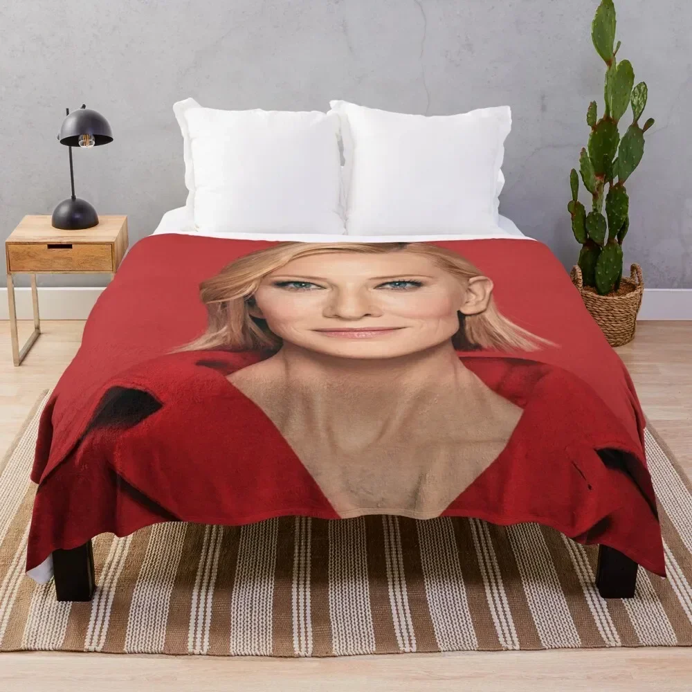 Cate Blanchett Throw Blanket Baby Flannel Fabric wednesday Blankets