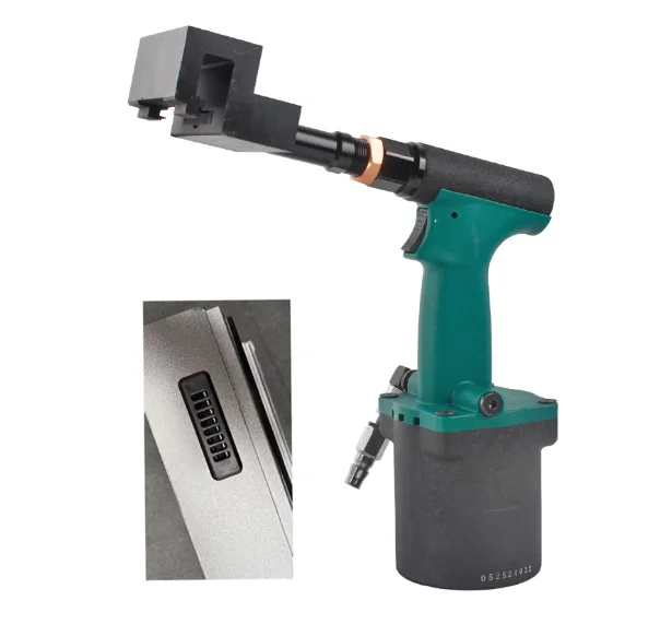 Pneumatic Drain Hole Puncher for Window and Door Tracks, Aluminum Profile Eyelet Punching Machine for Drainage