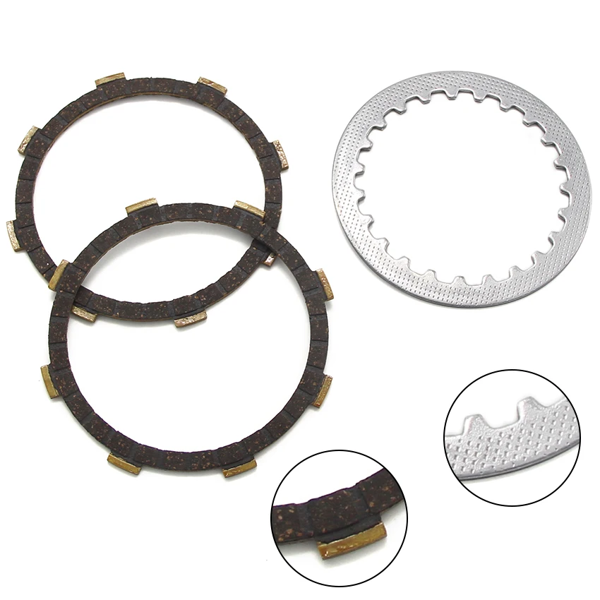 Motorcycle Friction Clutch Plates For Yamaha DT50R DT50 MX RD50 RX50 RX50K RX50L YSR50 YB50 MR50 QA50 QB50 TY50M JT1 JT2 FS1