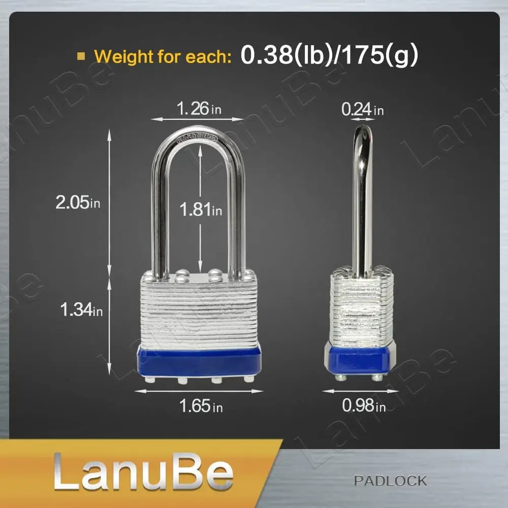 keyed Padlock (1-9/16