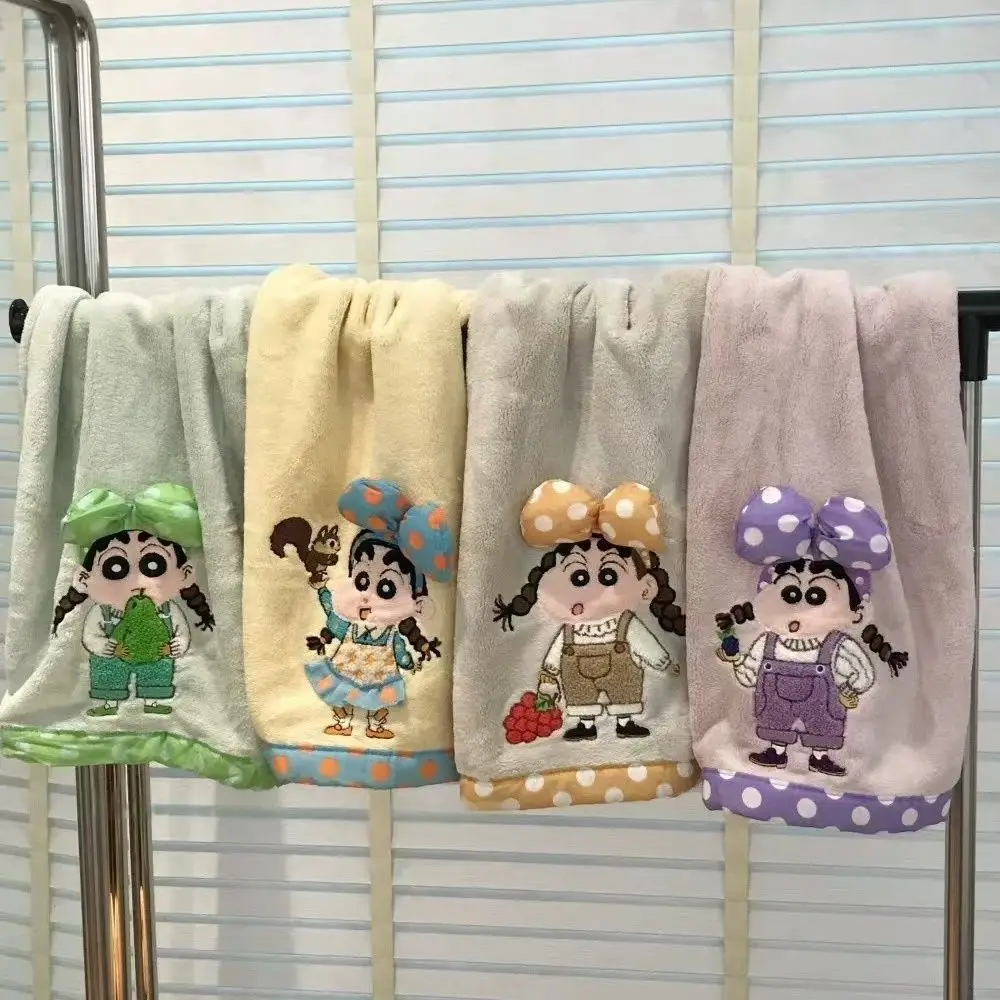

Crayon Shin-chan Towel Cute Cartoon Embroidery Water Uptake Quick Drying Towel New Fashion Originality Modeling Lovers Towel