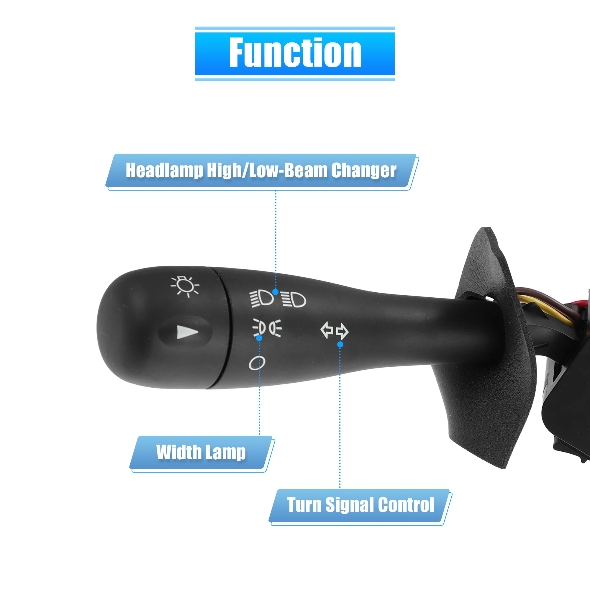 X Autohaux Car Steering Column Switch Cruise Control Turn Signal Multifunction Combination Switch 15251095 for Saturn 2000-2005