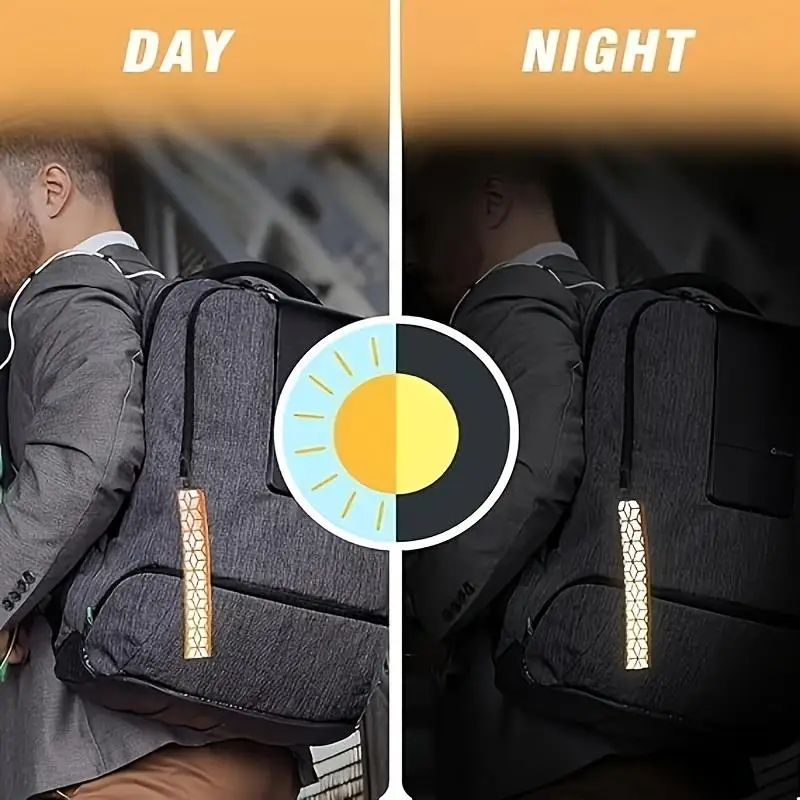 سلامة عاكسة المفاتيح قلادة السلامة عاكس قلادة الملابس خفيفة الوزن ومحمولة أداة خارجية لتشغيل ركوب الدراجات