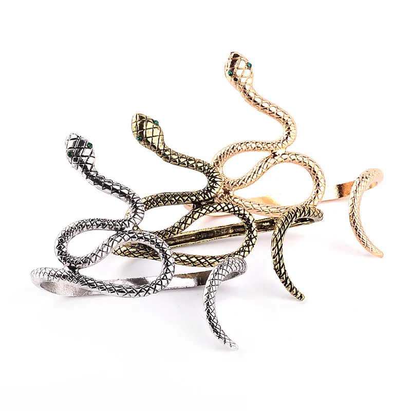 

Ladies Personality Vintage Palm Snake Bracelet Punk Exaggerated Wind Bracelets Fashion Accessories Wholesale 20pcs/Lot