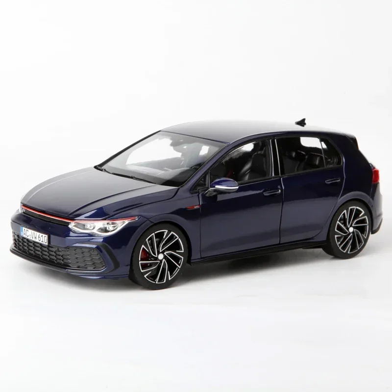 

1/18 масштаб Golf 2021, синий литой под давлением сплав, статические игрушки-симуляторы, модель для мальчика, фестиваль, подарок, сувенир, мебель, украшение