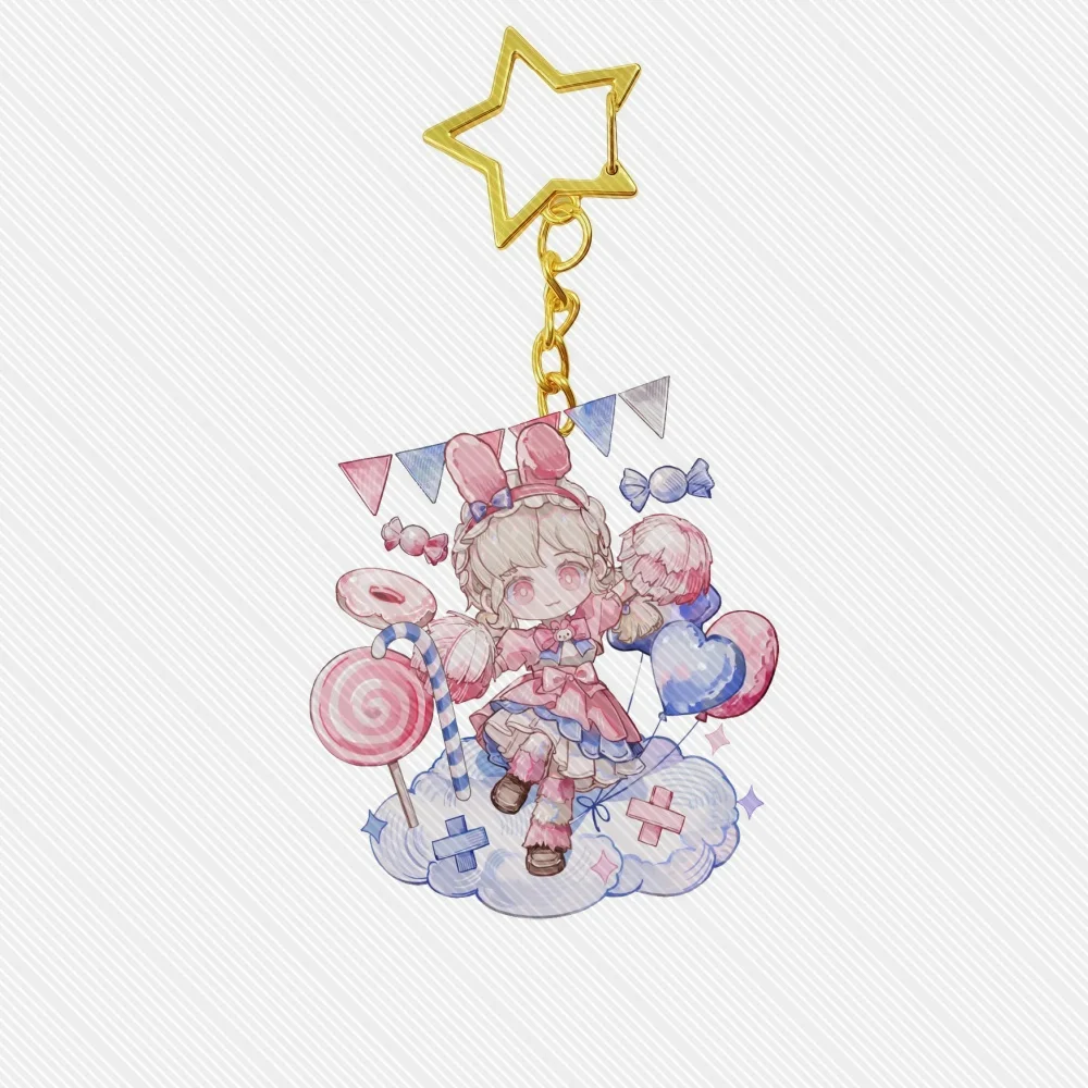 6CM Game Identity V Acrylic Keychain Model Cosplay Charm Characters Ornament Accessories Goods Collection Christmas Gifts