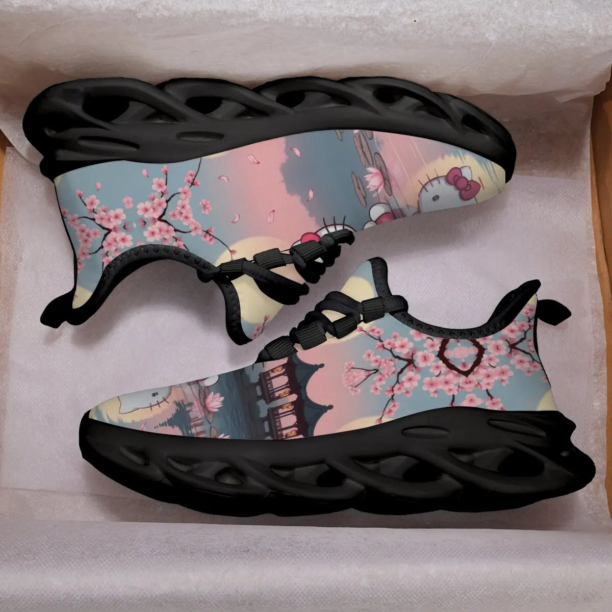 

Обувь Hello Kitty с героями мультфильмов Диснея для девочек, спортивные кроссовки, детская осенняя повседневная обувь для отдыха, дышащая обувь для бега для малышей