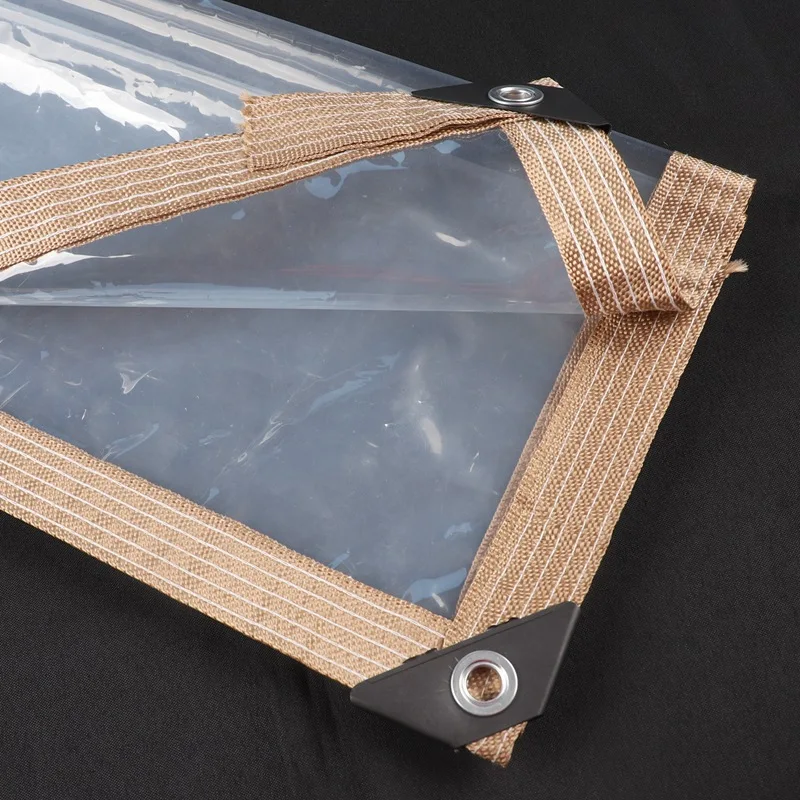 95% Clear PEVA Rainproof Cloth Patio Pergola See Through Tarp Curtain Home Window Keep Warm Film Outdoor Transparent Tarpaulin