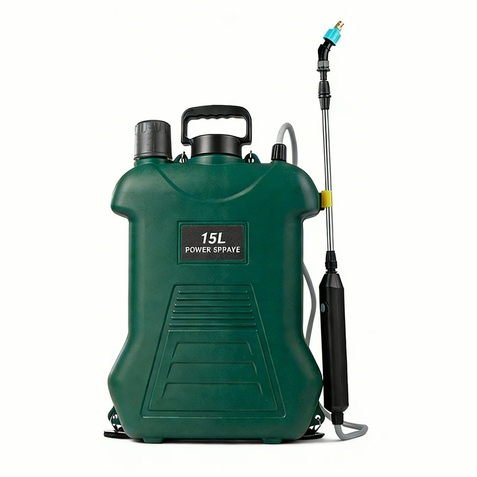 4 Gallon/15L Battery Backpack Sprayer with 4 Mist Nozzles & Retractable Wand Cordless Electric Sprayer for Lawn Garden Yard