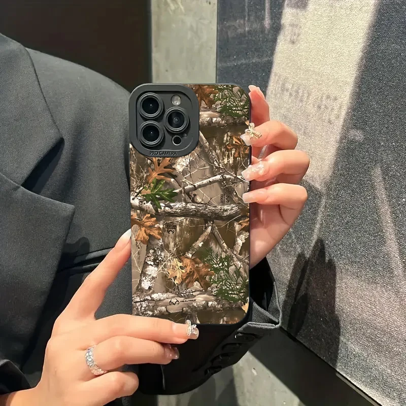 Forest Camouflage Pattern Phone Case For iPhone 11 12 13 14 15 16 Pro Max 7 8 Plus 16E XR X XS SE Shockproof Silicone Soft Cover - Image 5