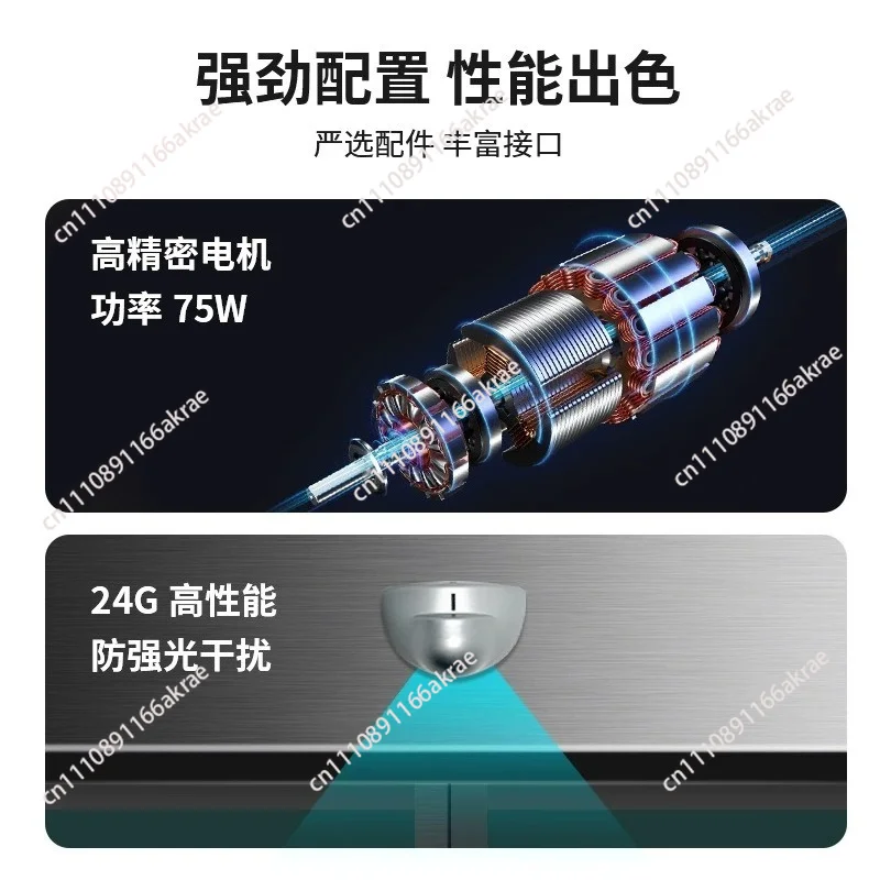 Automatic Door Controller Induction Door 150 Motor Complete Unit Electric Glass Translation Door Track