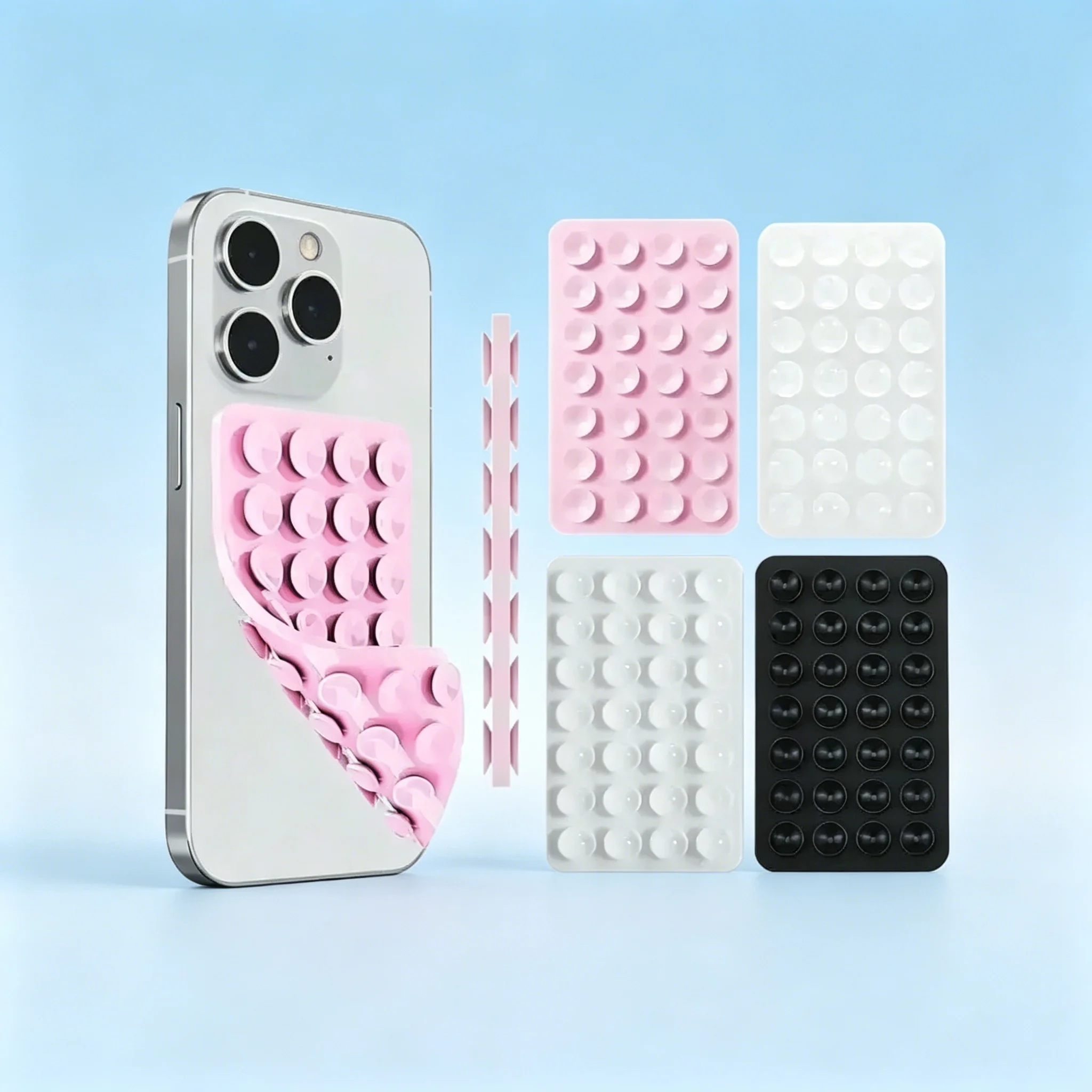 

Adhesive Sticky Phone Stand, Octobuddy Silicone Suction Grip Portable Cell Phone Accessory