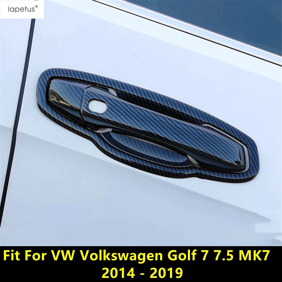 

Car Outer Door Handle Bowl Frame Cover Trim For VW Volkswagen Golf 7 7.5 MK7 2014 - 2019 ABS Chrome / Carbon Fiber Accessories