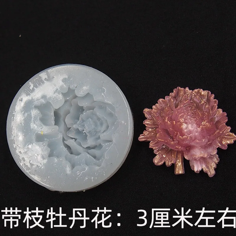 1pcs 3D Flower Silicone Mold Resin Camellia Peony Daisy Lotus Flower Pendant Jewlery Making Tools Epoxy Resin Molds