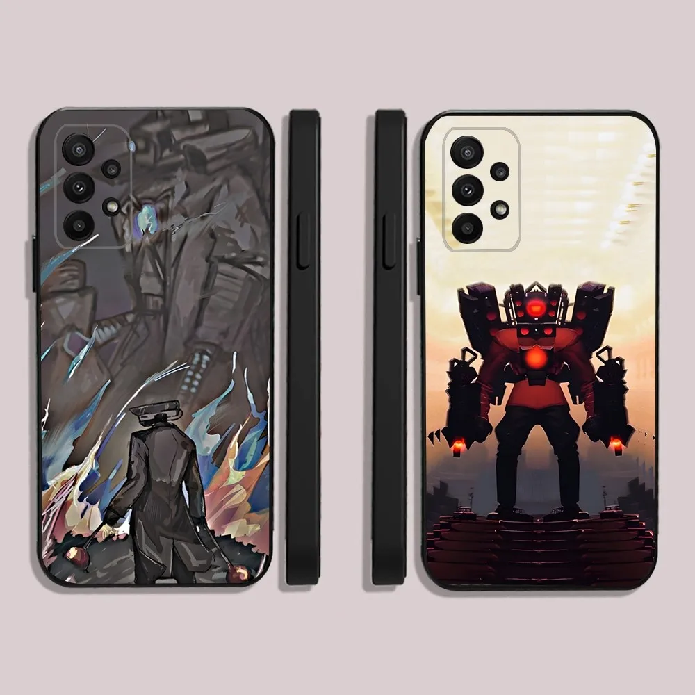 

Skibidi Toilet Phone Case For Samsung S24,23,22,30,21,10,9,Ultra,Plus,Lite,FE,5G Black Soft Case