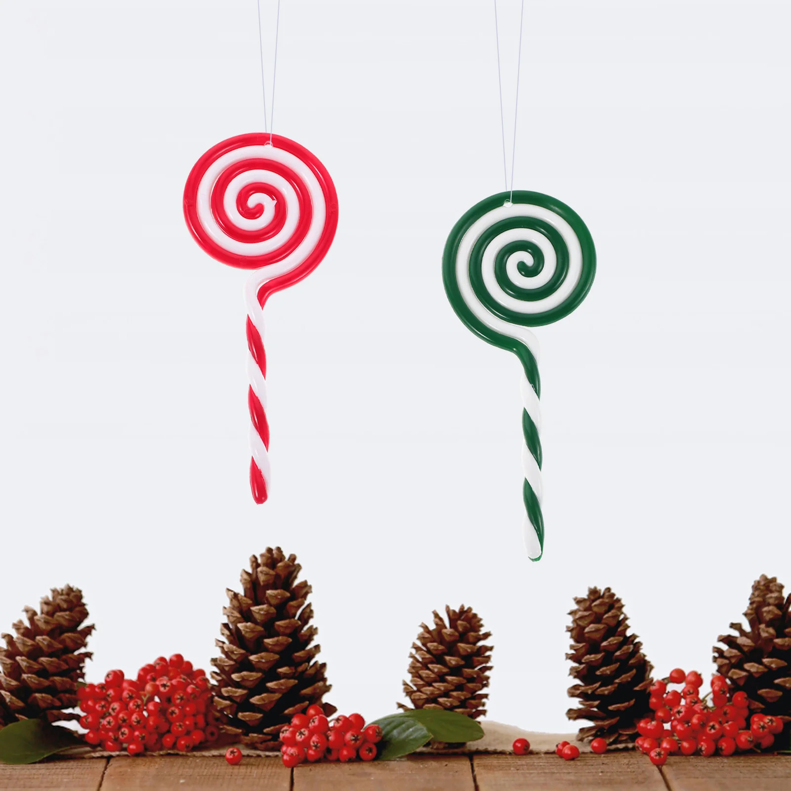 

8 Pcs Christmas Candy Tree Decor DIY Lollipop Cane Xmas Decorations Accessories