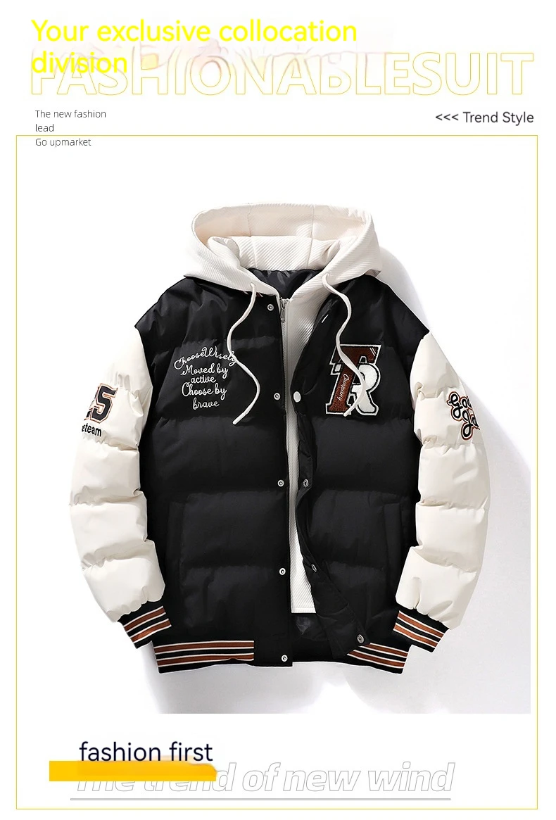 2026 Winter New High Quality Cotton-padded Jacket Men's Women's Large Street Clothing Cotton-padded Jacket Men's Coat Clothing
