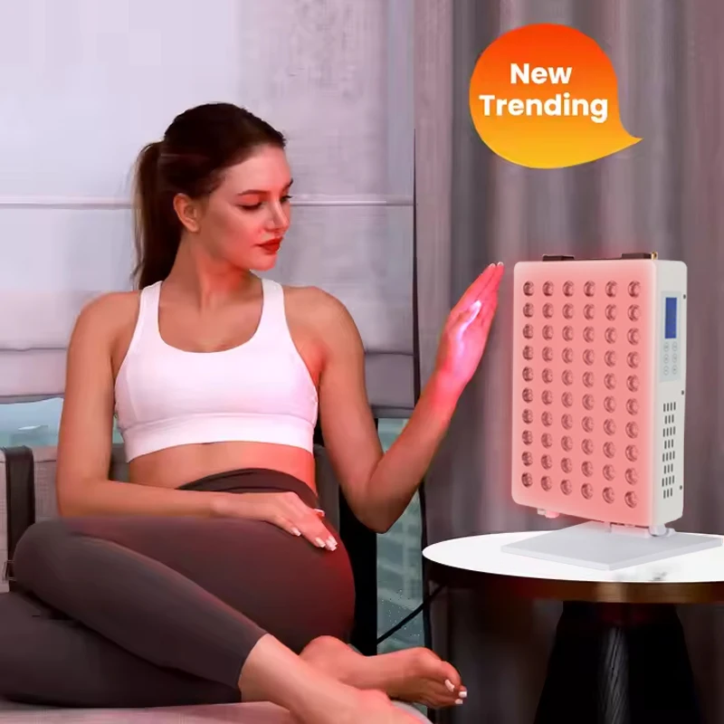 Updated Dual Chips 660nm 850nmLed Light Therapy Machine Led Face Infrared Light  Desktop Panel Red Light Therapy for Skin Care