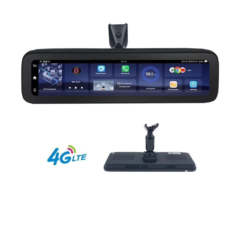 

360 Degree Camera 4 CH Channels Driving Video Recorder Car Dvr Dash Cam With Android GPS Wifi Navigation Touch Screen Mirror