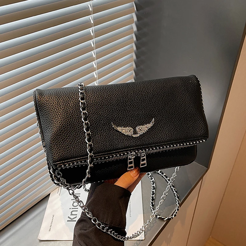 Sacs bandoulière tendance pour femmes, sacs à épaule minimalistes, sacs de créateur à chaîne, sacs rétro et sacs à main