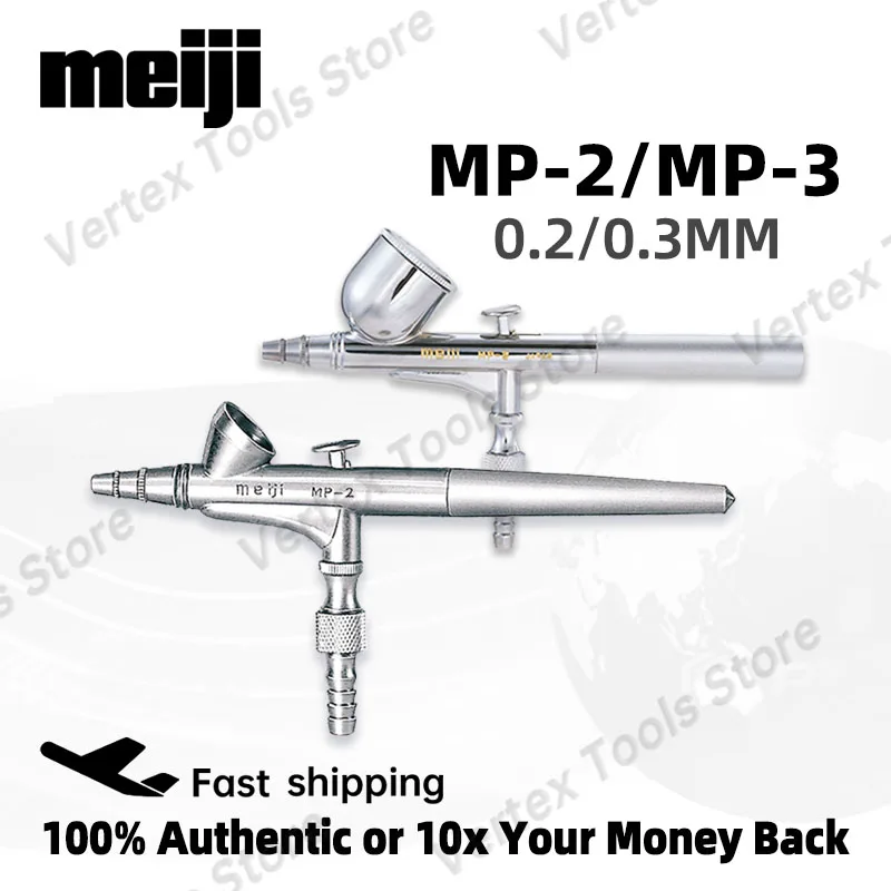 Japan Meiji MP-2 MP-3 Gravity Airbrush Double Action Spray Pen for Art Drawing Body Paint Nail Art Cake Decoration Small Parts